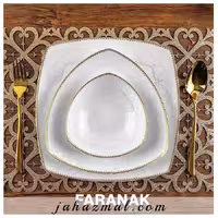 سرویس چینی پردیس طرح فرانک طلایی 30 پارچه کد 201B