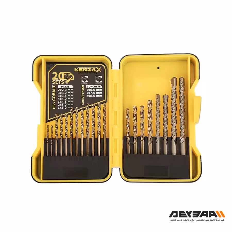 مجموعه 20 عددی مته کنزاکس مدل KDB-120