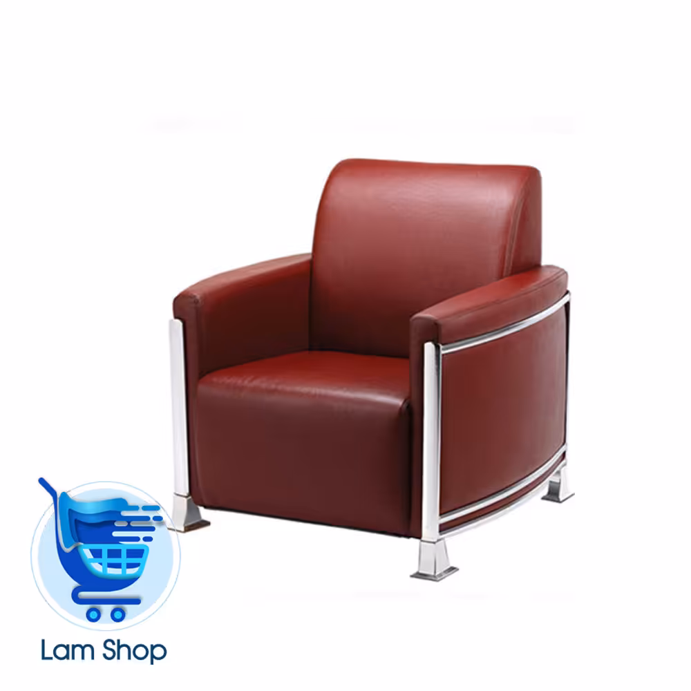 مبل راحتی آرامیس تک نفره دسته چرمی F923P1 رایانه صنعت(زمان ارسال 20 تا 35 روز کاری)