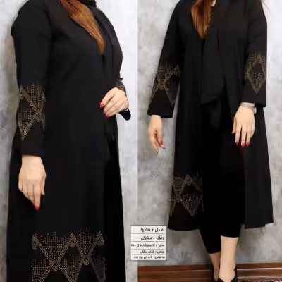 مانتو اسپرت زنانه کتان بنگال مدل سانیا سایز بزرگ تا 60