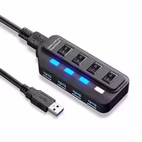 هاب 4 پورت کلید دار  USB3.0 کینگدام Kingdom