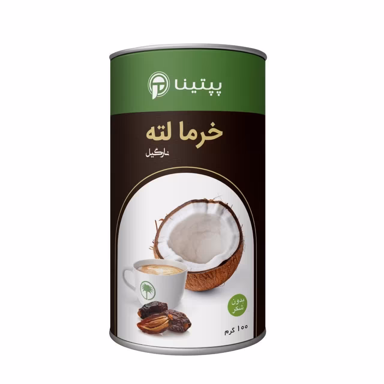 خرما لته نارگیل پپتینا قوطی 100 گرمی