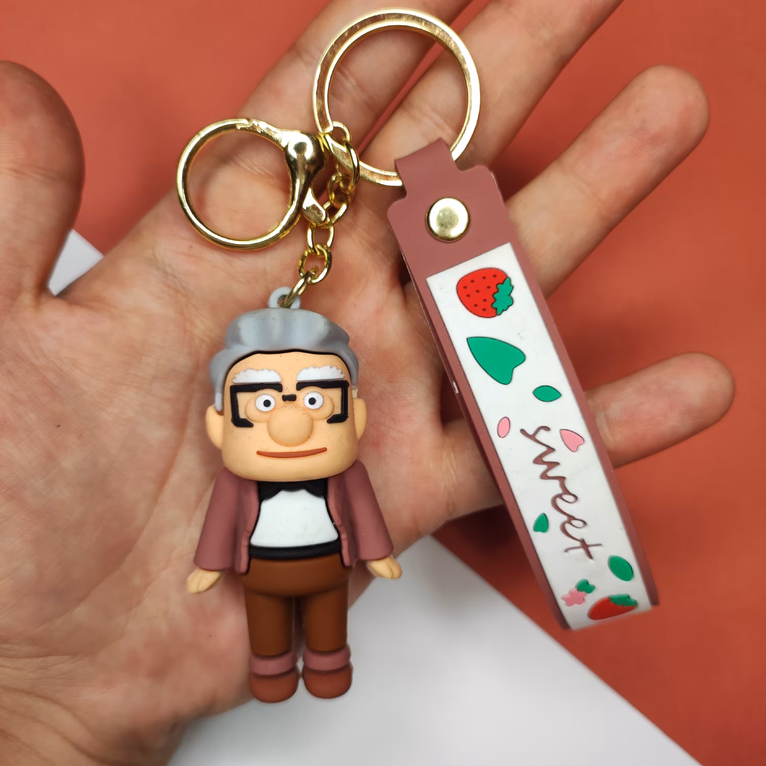 جاکلیدی سیلیکونی مدل شخصیت پیرمرد بادکنکی