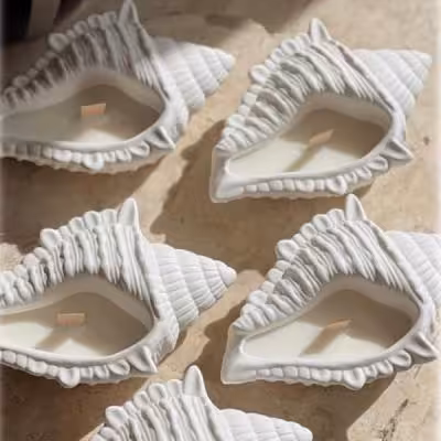 شمع صدف ظرفی کد 4003