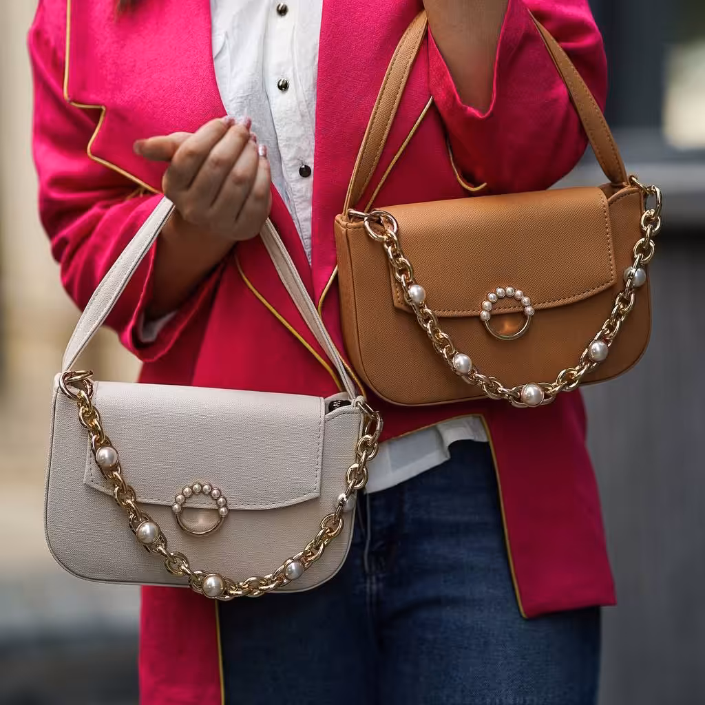 پاسپورتی جلو زنجیر
مرواریدی متریال خارجی
