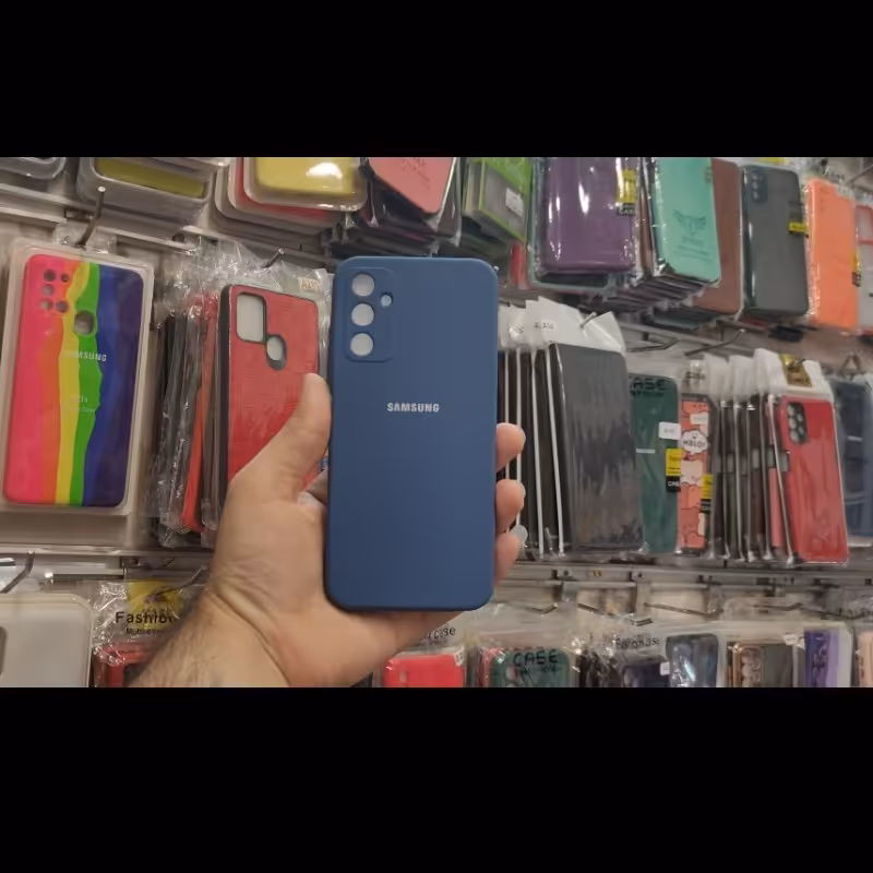 گارد سیلیکونی اورجینال پاک کنی سامسونگ A14 رنگ سرمه ای