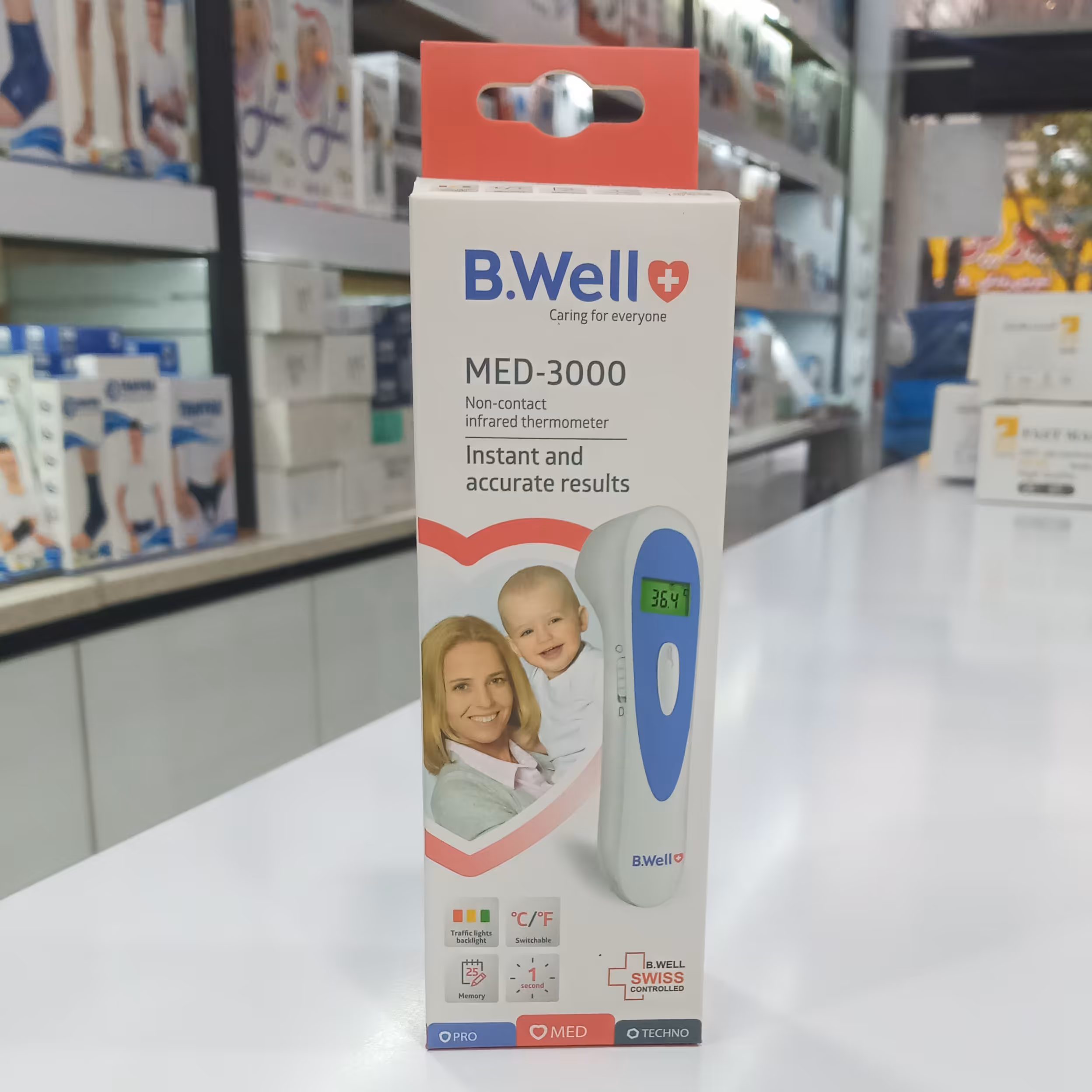 تب سنج دیجیتال غیر تماسی بی ول مدل MED3000