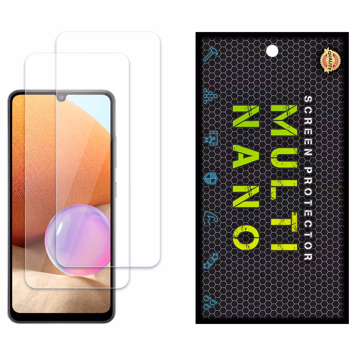 محافظ صفحه مولتی نانو مدل X-S2N برای موبایل سامسونگ Galaxy A32 پک دو عددی