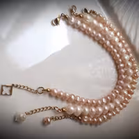 دستبند مروارید پرورشی سایز 8-ارسال رایگان مهرک