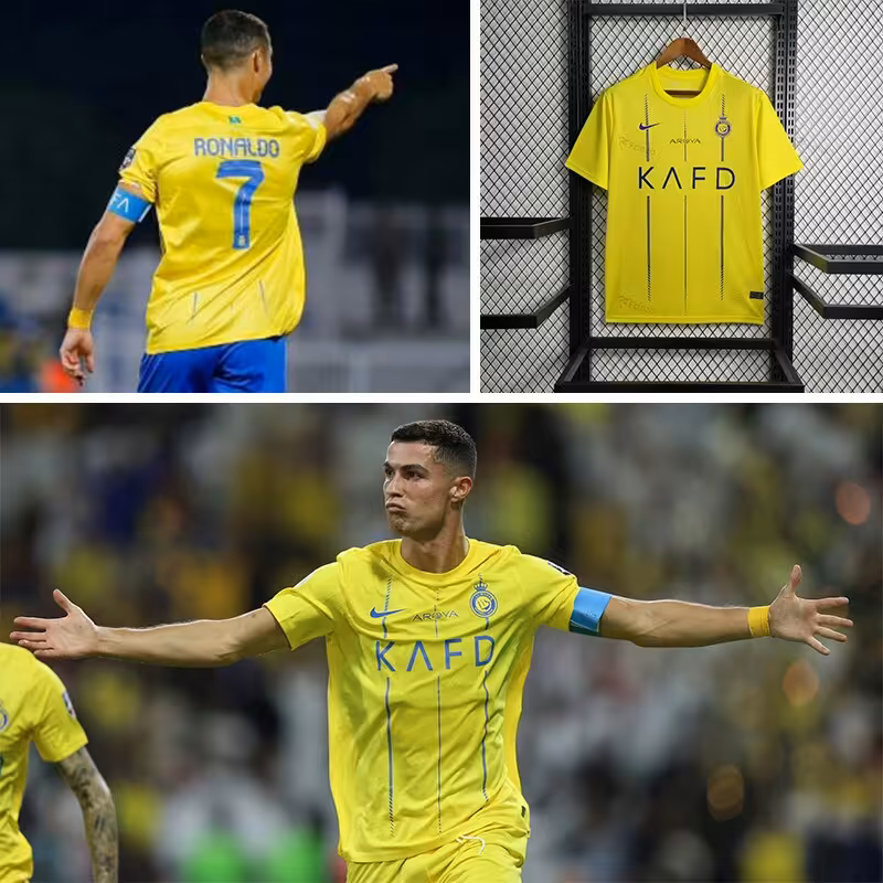 ست تیشرت و شورت النصر مدل Ronaldo