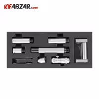 ست میکرومتر لوله داخل سنج 300-50 میلیمتر آسیمتو مدل 0 01 240