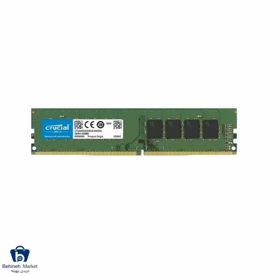 رم دسکتاپ تک کاناله کروشیال مدل PC4-25600 CL22 DDR4 3200MHz ظرفیت 8 گیگابایت