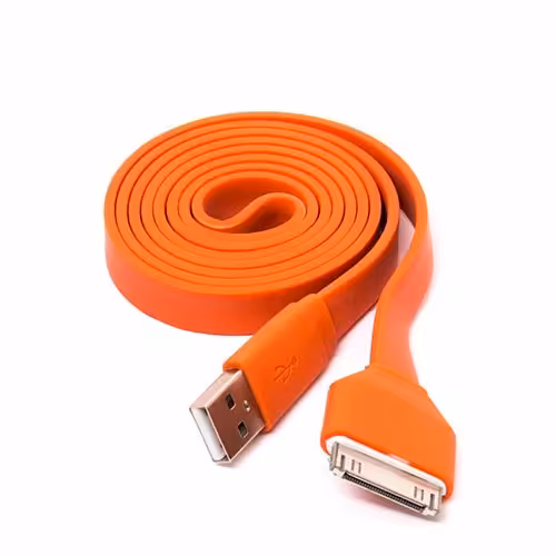 کابل رابط usb برای iphone  آیفون 4  4s پنج متری مدل فلت