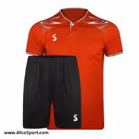 پیراهن شورت تیمی قرمز مدل ژاکارد سینا اسپرت فصل 1401-1402