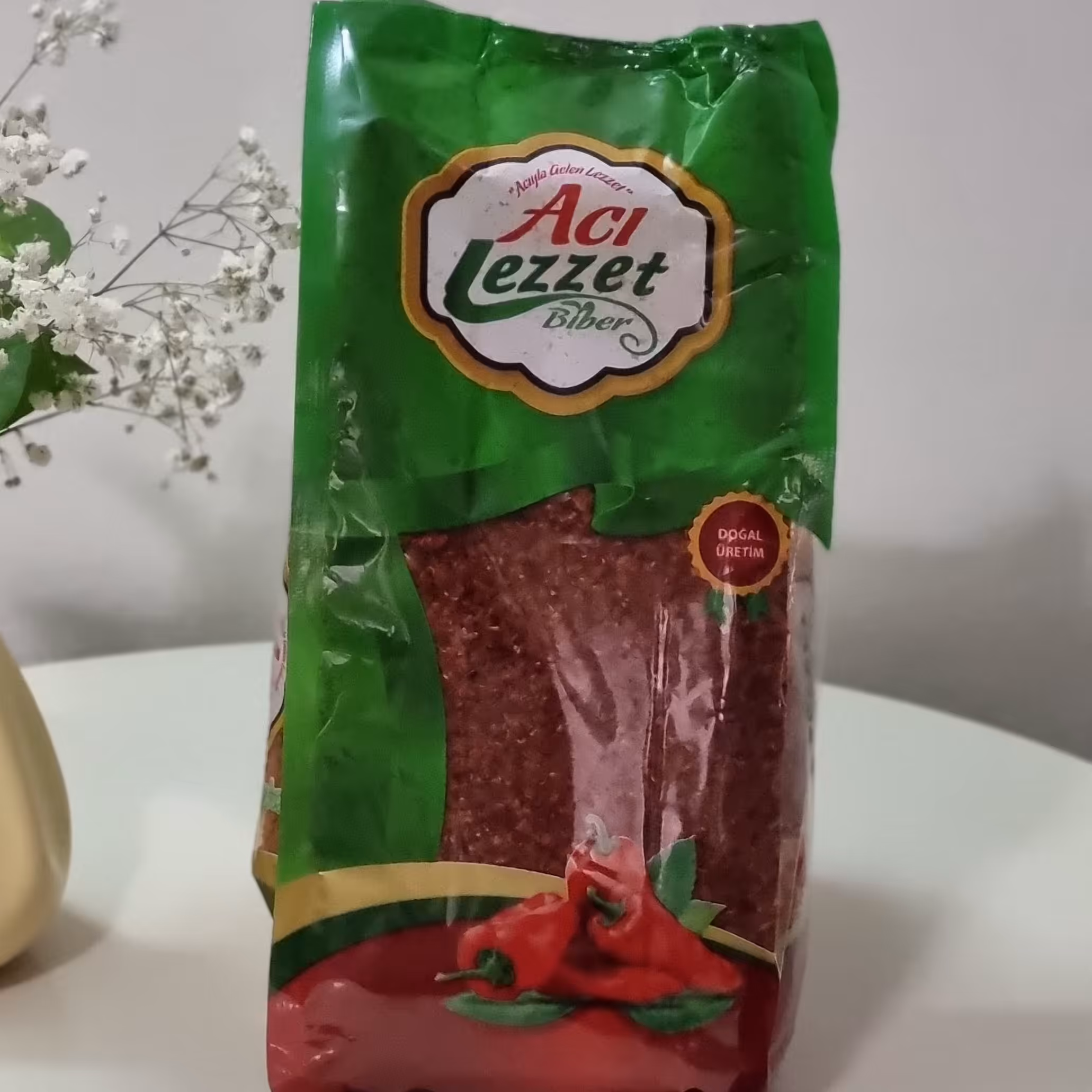 پول بیبر معروف ترکیه با وزن 1 کیلویی چاشنی طعم دهنده عطر دهنده و رنگ دهنده 