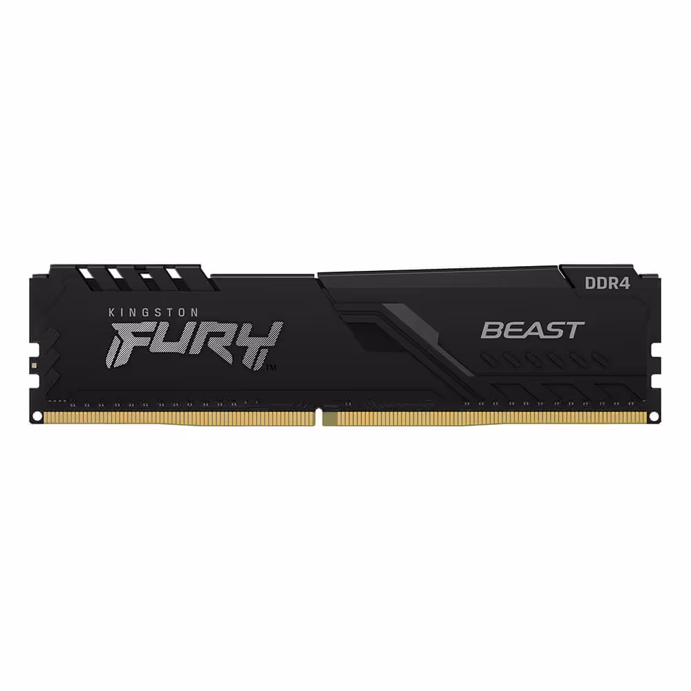 رم کامپیوتر کینگستون Kingston Fury Beast 8GB (1×8GB) DDR4 3200MHz CL16