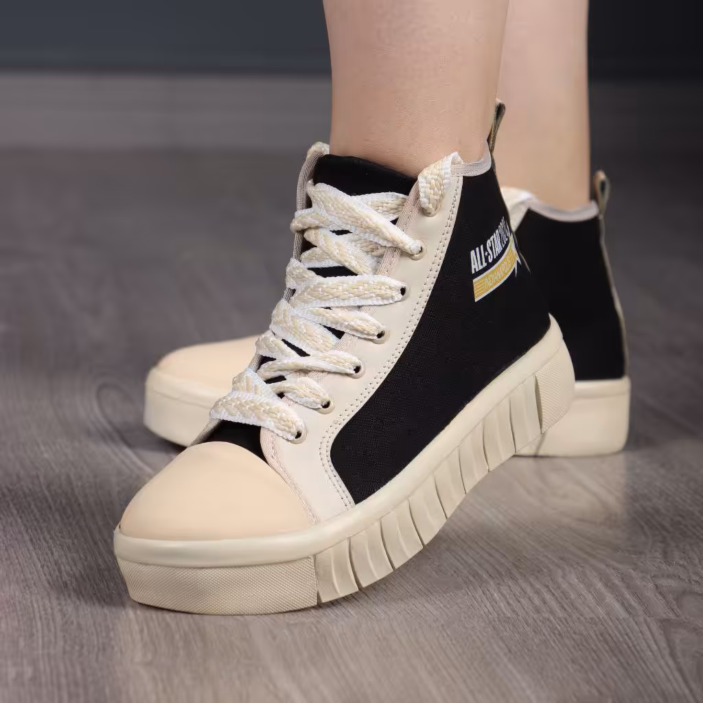 کتونی جدید آلستار کتونی زنانه کفش ساقدار زنانه و دخترانه کفش اس استار ساقدار