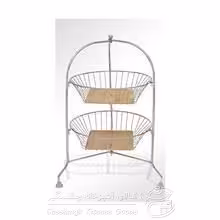 سبد سیب زمینی پیاز استیل 2 طبقه پلوتون کد 407