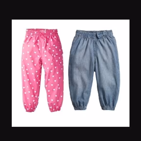 الگوی خیاطی شلوار کمر کش دمپا کش کودک سایز  1 تا 7سال متد تجاری 