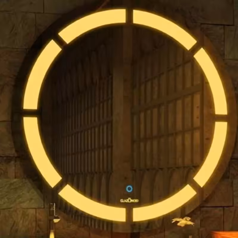 اینه بک لایت مدل تک دایره سایز شصت سانتی