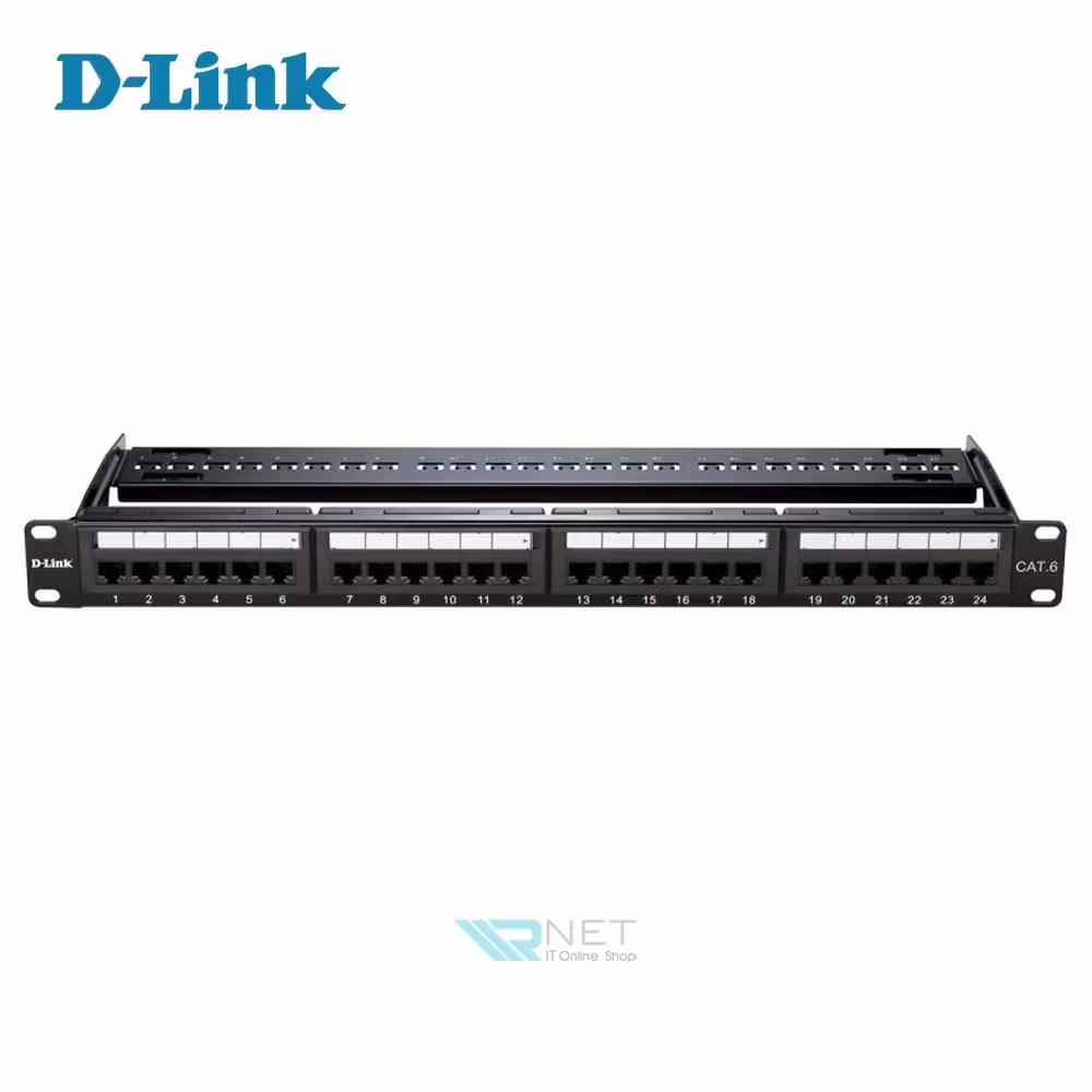 پچ پنل CAT 6UTP 24Port دی لینک مدل D-Link NPP-C61BLK241