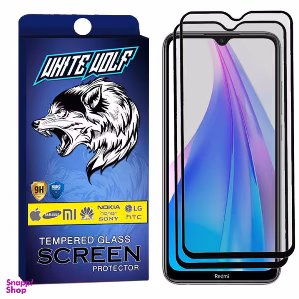 محافظ صفحه نمایش مات وایت ولف مدل WGM2 مناسب برای گوشی موبایل شیایومی Redmi note 8T بسته 2 عددی