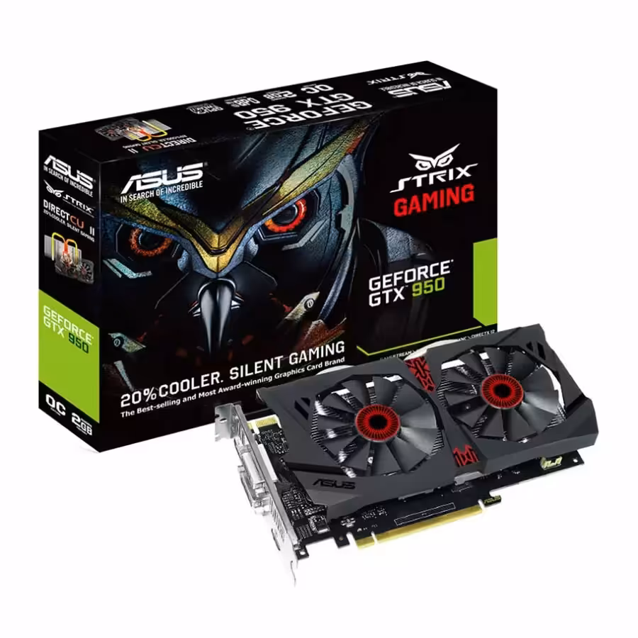 کارت گرافیک ایسوس GTX 950 DCII OC STRIX GAMING 2GB GDDR5
