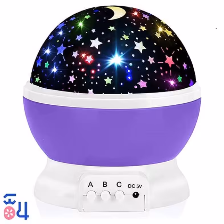 چراغ خواب کودک طرح ماه و ستاره