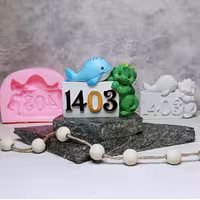 قالب اژدها و نهنگ نماد سال 1403 مناسب شمع و مجسمه 