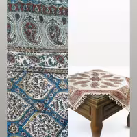 سفره قلمکار صادراتی مخصوص  رومیزی ابعاد 100*150 