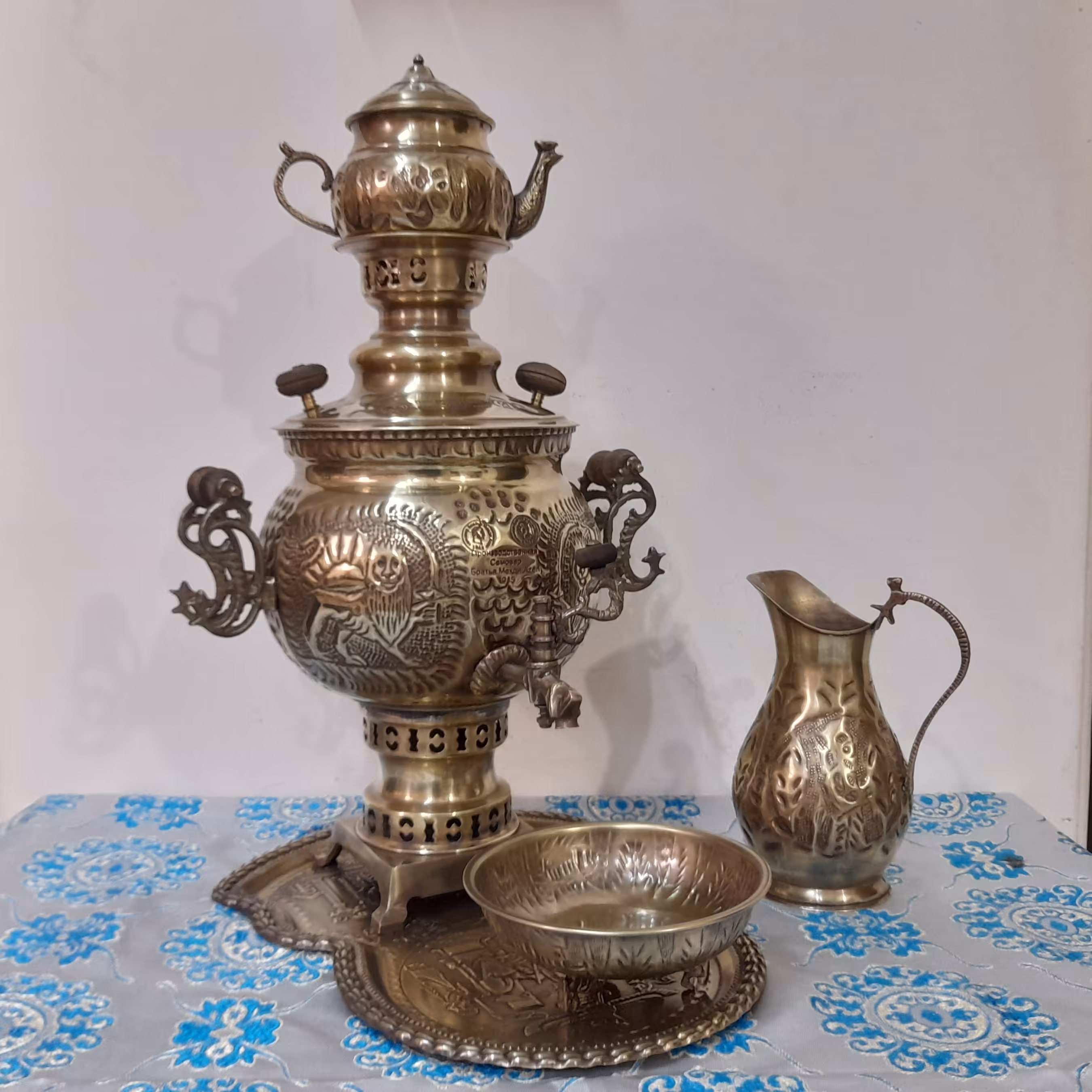 سماور ذغالی شیروخورشید