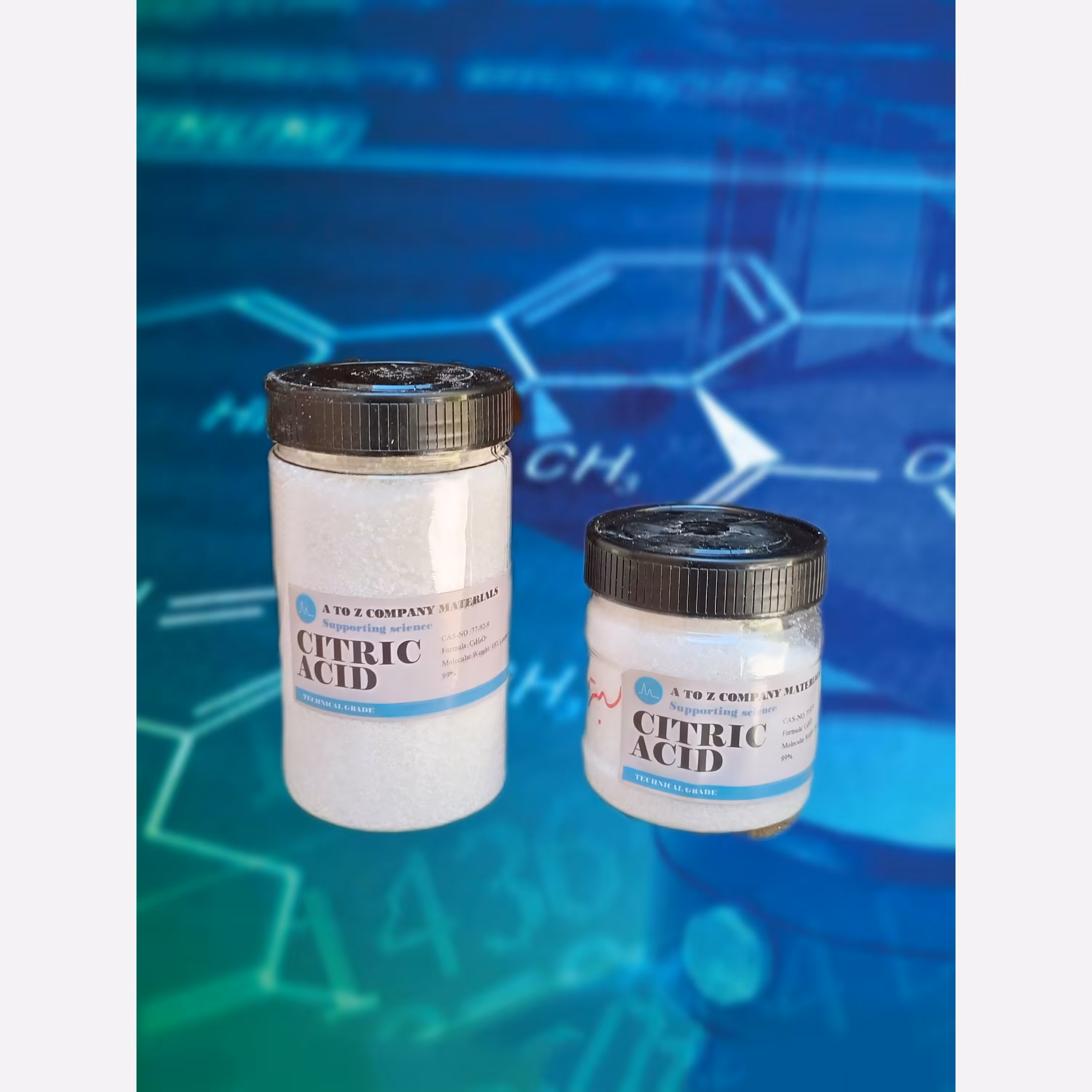 اسید سیتریک سیتریک اسید آزمایشگاهی نیم کیلویی وارداتی بازرگانی دکتر زندی