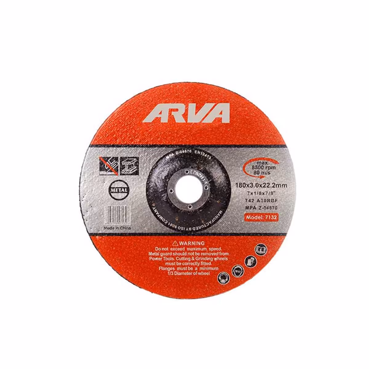 صفحه سنگ برش آهن 180 میلی متر آروا مدل 7132