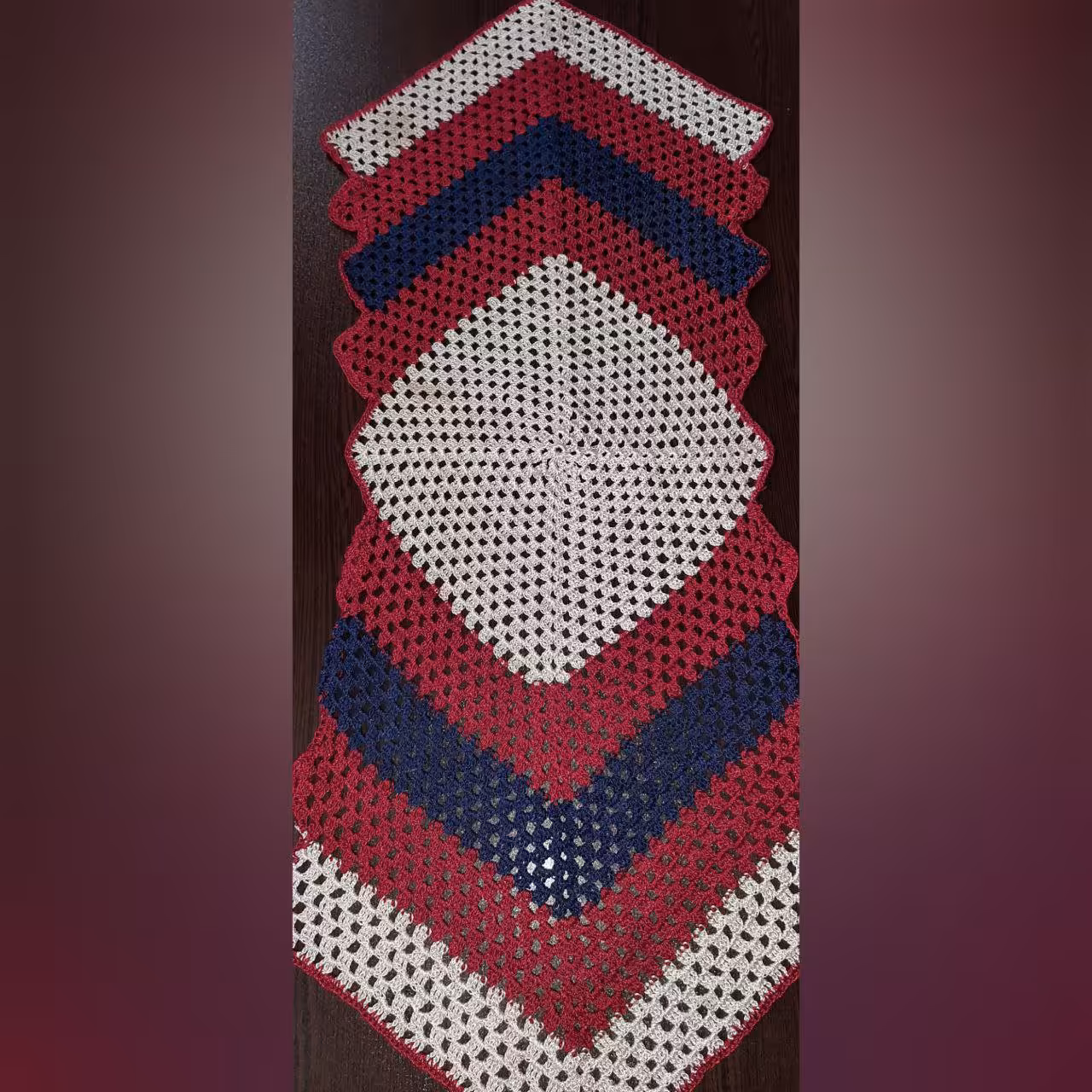 رومیزی بافتنی جنس ابریشم سایز 30*70 در رنگ های مختلف