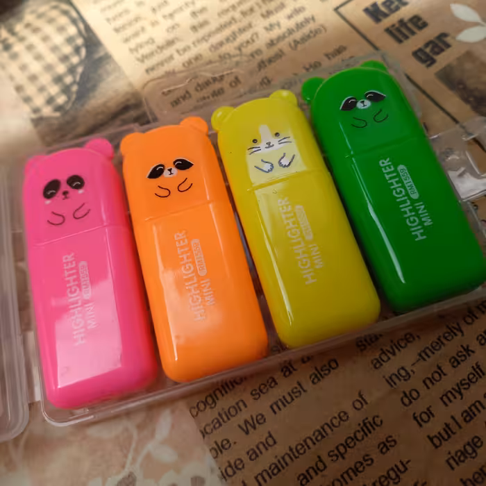 هایلایتر خرسی چهار عددی کیوت