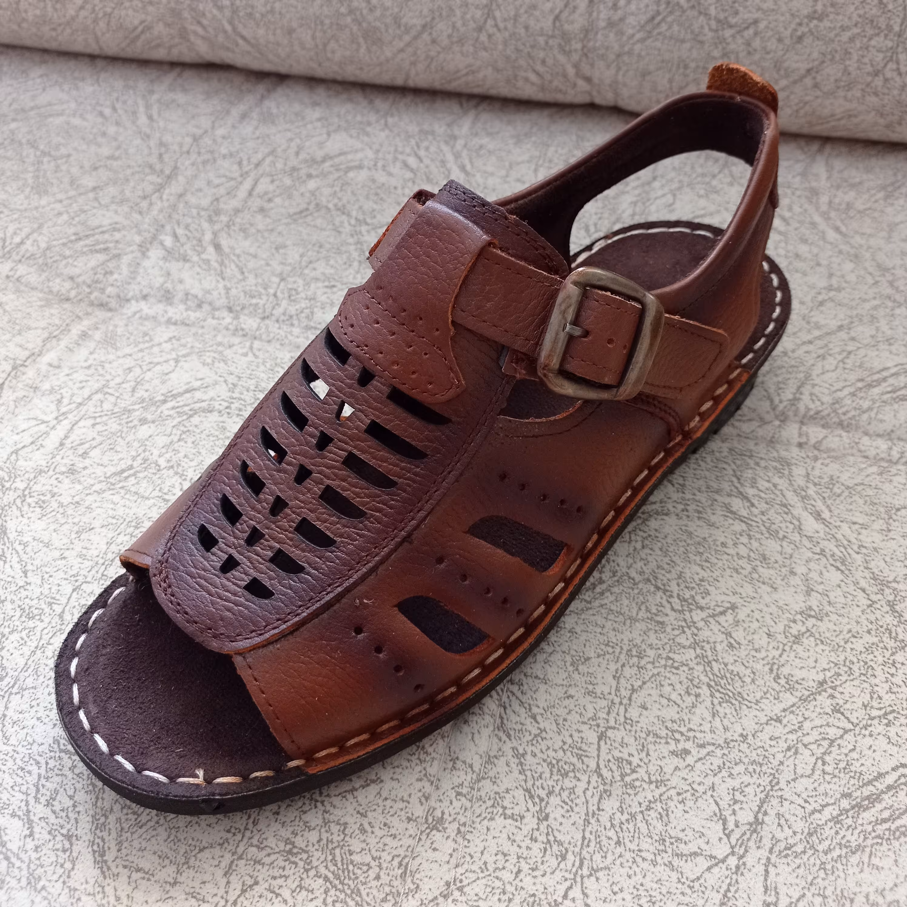 کفش تابستانی چرم مردانه مدل یاز