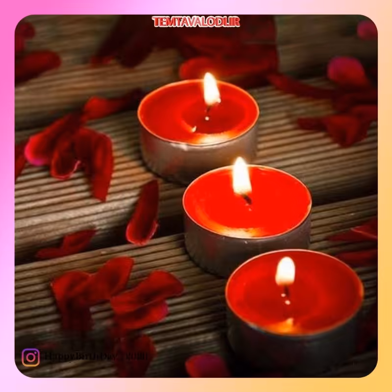 شمع وارمر گرد قرمز  بسته 5 عددی 