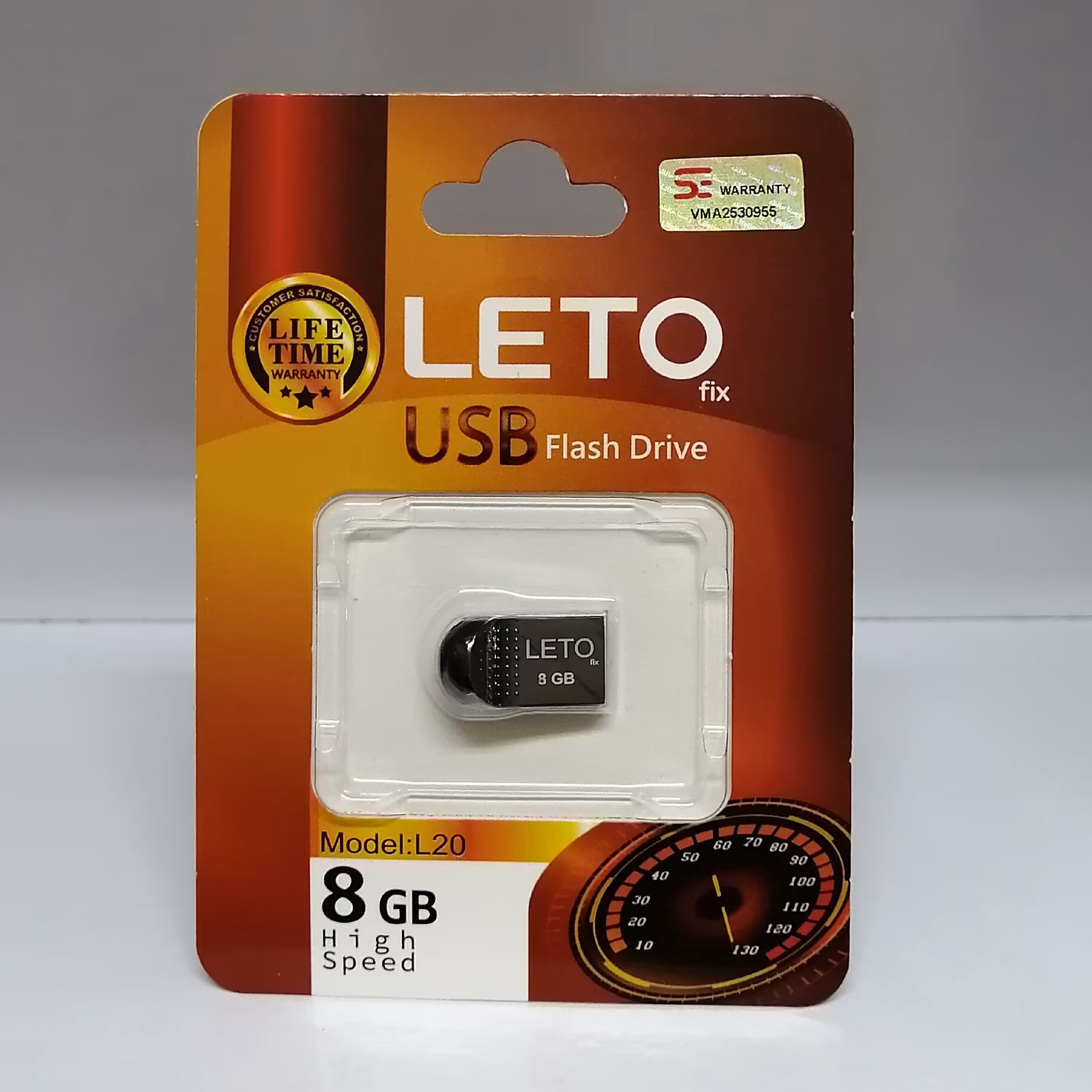 فلش LETO مدل L20 حافظه 8 گیگابایت گارانتی مادام العمر 