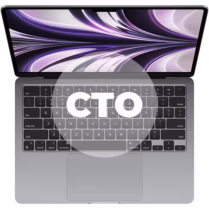 مک بوک ایر 13.6 اینچ M2 کاستوم پردازنده 8core - 10core حافظه رم 16 گیگابایت هارد 2 ترابایت خاکستری - Hiapple.ir