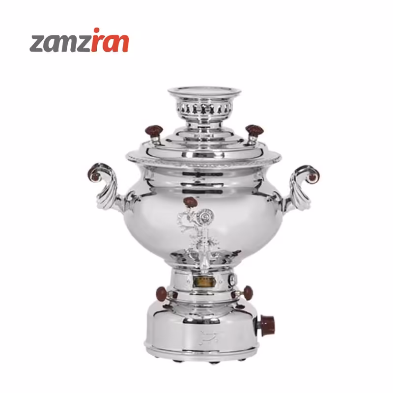 سماور گازسوز برادران سیفی مدل صدفی 15 لیتری بدون ترموکوبل