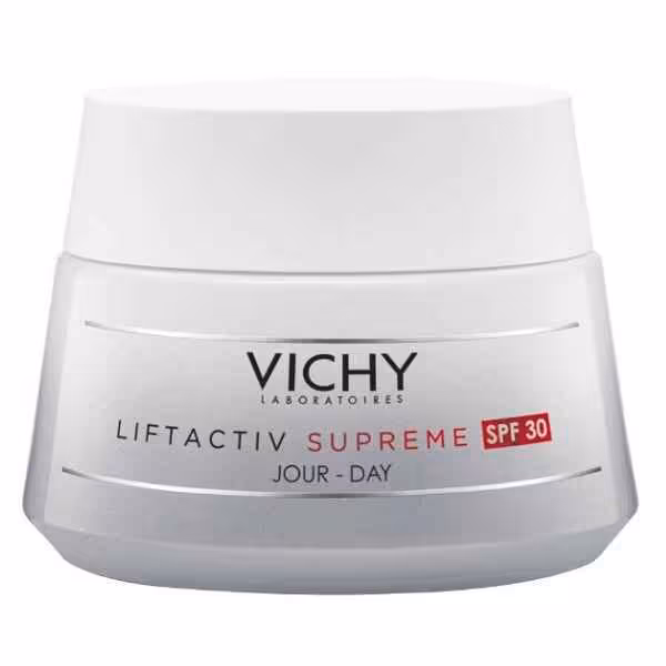 کرم لیفت قوی و ضد آفتاب ویشی VICHY سری لیفت اکتیو Liftactive مدل سوپریم Supreme حجم 50 میل| حاوی هیالورونیک اسید، SPF30