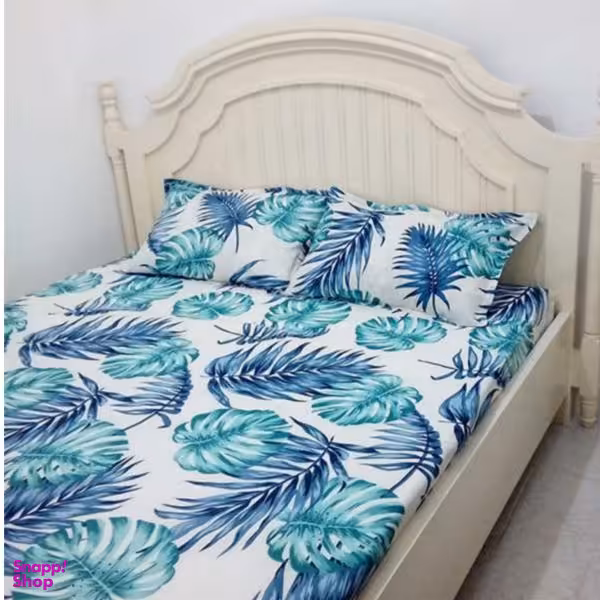 سرویس ملحفه روژان خواب مدل برگ انجیری B 13 دونفره 3 تکه
