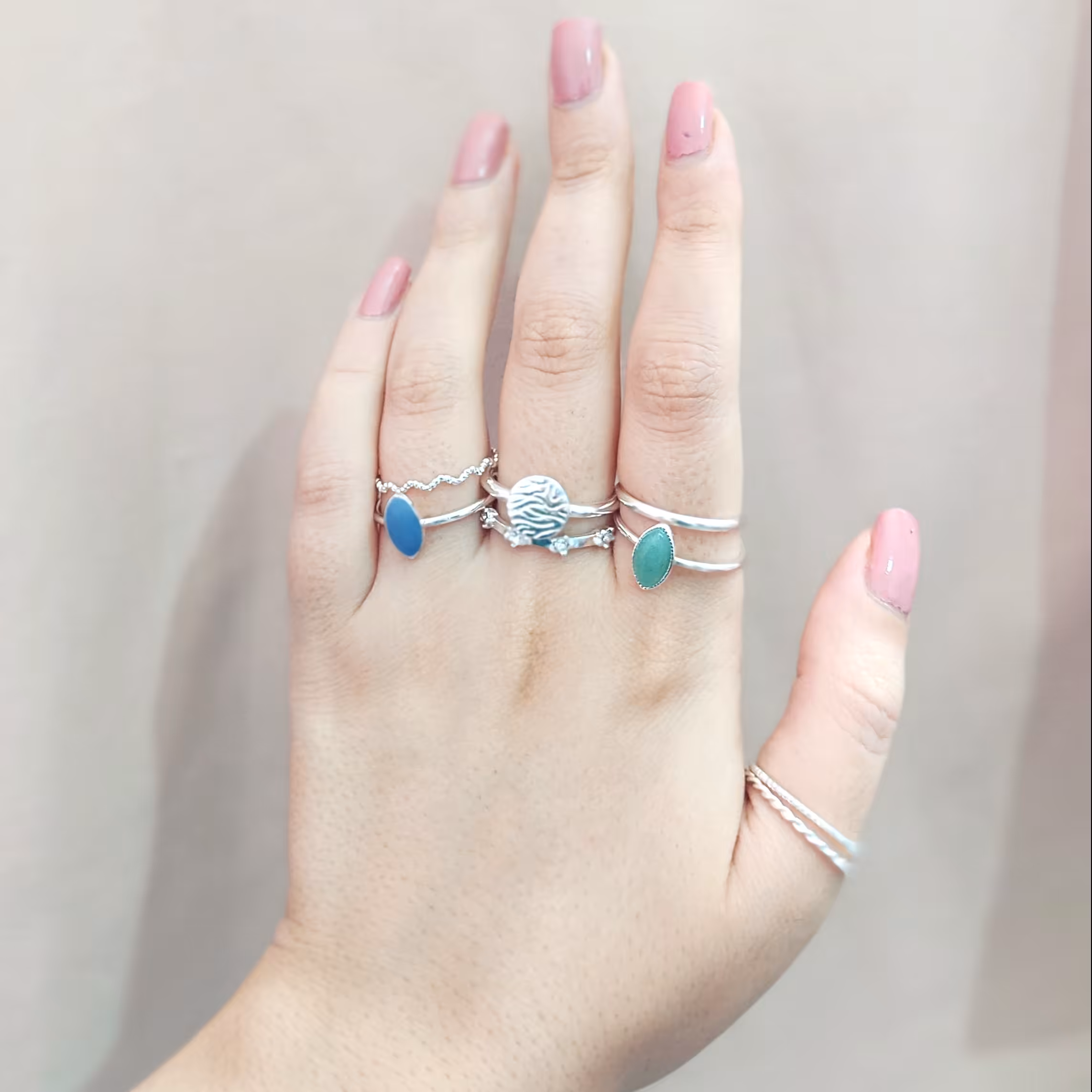 پک  انگشتر نقره ای پک انگشتر زنانه پک انگشتر سنگی پک انگشتر سنگ پک  انگشتر نقره ای پک انگشتر مینیمال پک انگشتر سنگی 