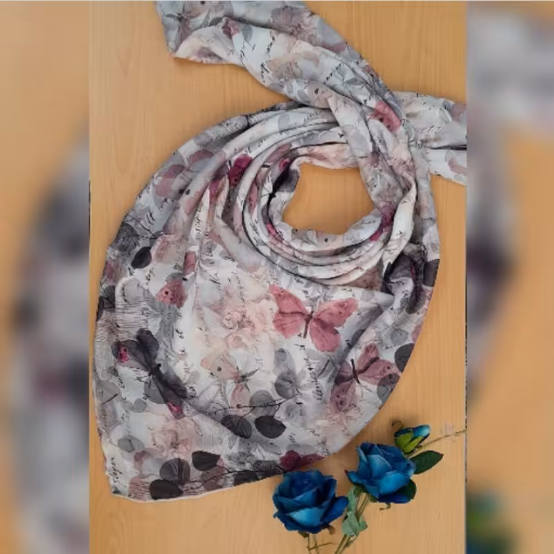 روسری نخی، دور دست دوز، قواره 140