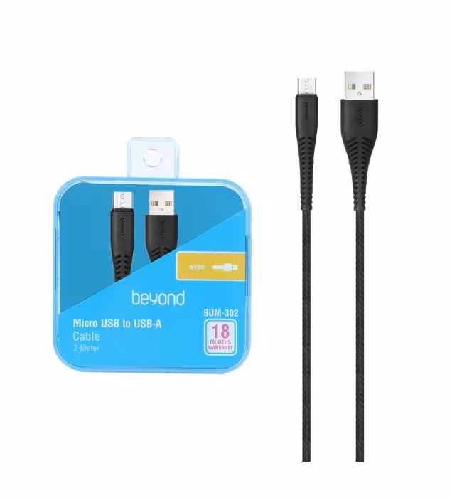 کابل شارژ 2 متری اندروید بیاند مدل BUM-302