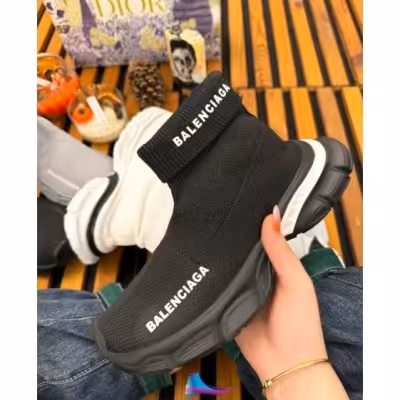 کفش زنانه ساقدار گرم مدل بافتی زمستانه راحتی کفش مسافرتی701