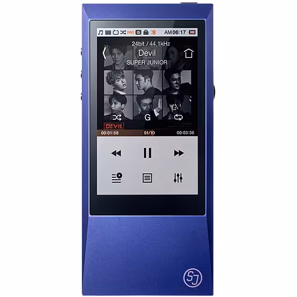 موزیک پلیر حرفه ای Astell&amp;Kern استل اند کرن و آمپ هدفون Super Junior x AK Jr - Hiapple.ir