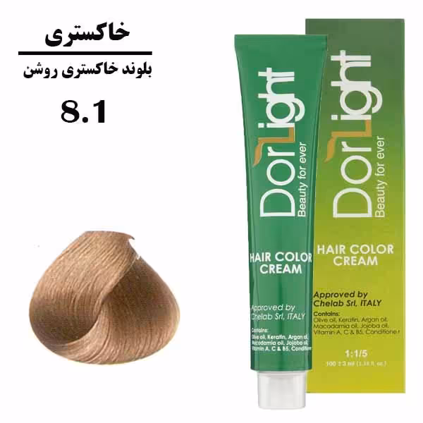 رنگ مو گیاهی دورلایت 8.1 _ بلوند خاکستری روشن