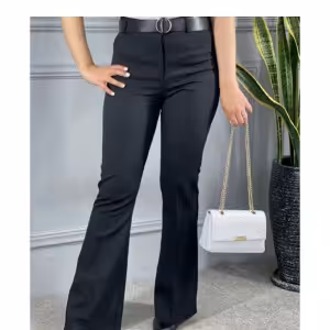 شلوار کرپ مازراتی دمپا گشاد زنانه ، شلوار پارچه ای زنانه