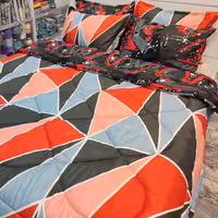 سرویس روتختی و لحاف روتختی دونفره دورویه 6تکه کیفیت پلاس رنگ صدرصد ثابت 